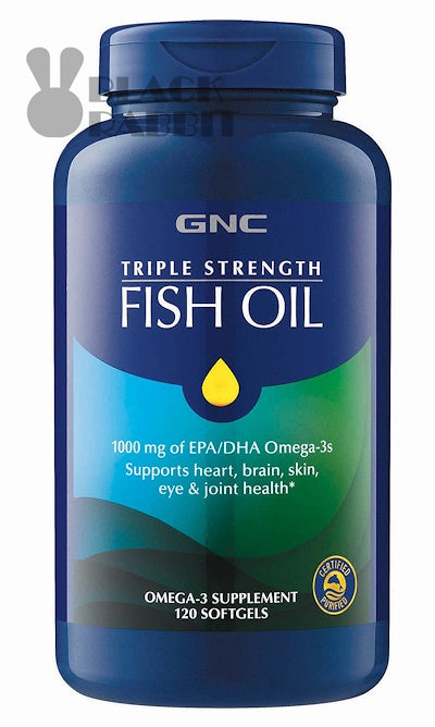 【Brain/Eye/Joint】GNC Triple Strength Fish Oil 120 softgels EXP 2021 - Reduce heart disease risk